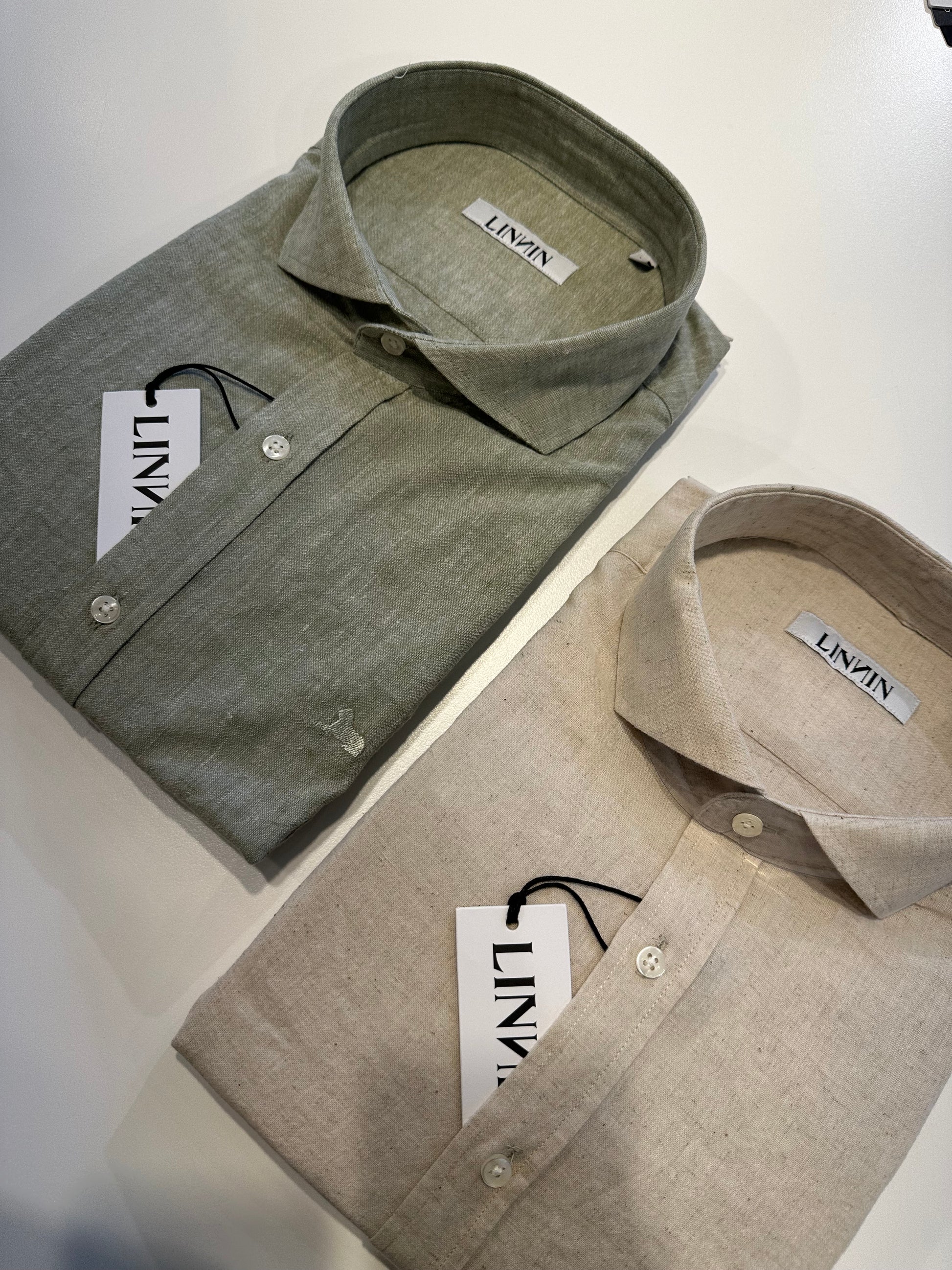 2 PACK 100% LINEN SHIRTS