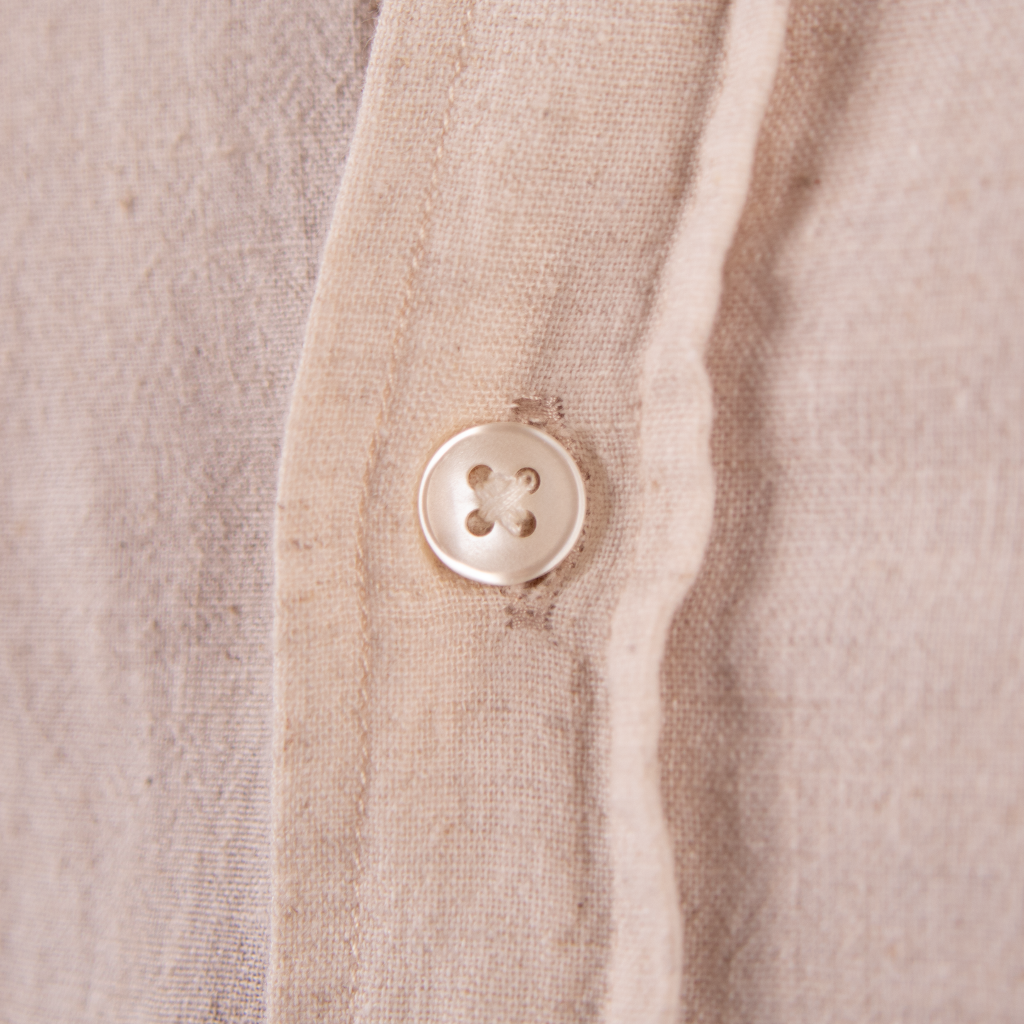 100% LINNEN BEIGE OVERHEMD