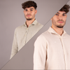 2 PACK 100% LINEN SHIRTS